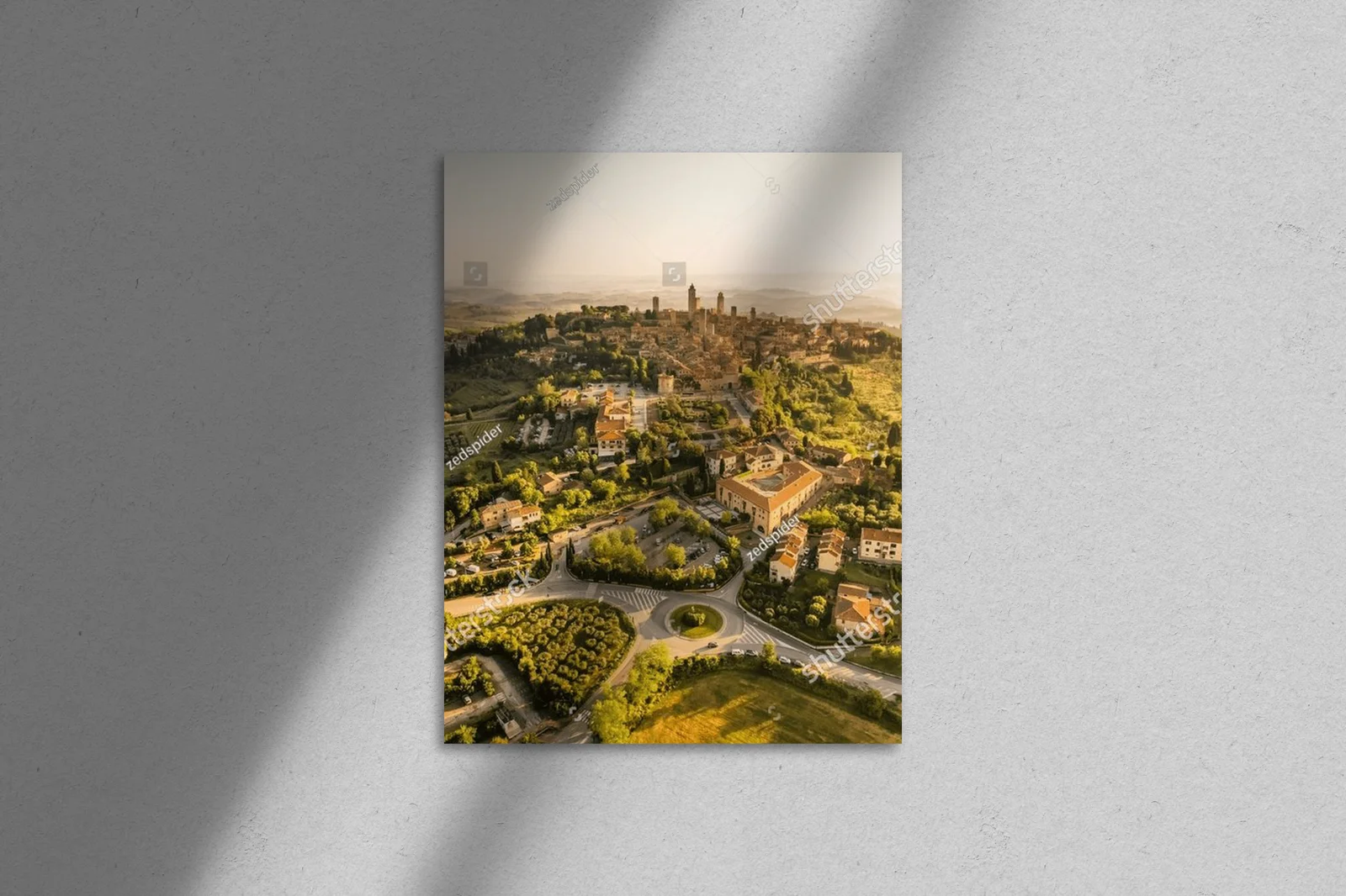 Urok San Gimignano w pastelowych barwach