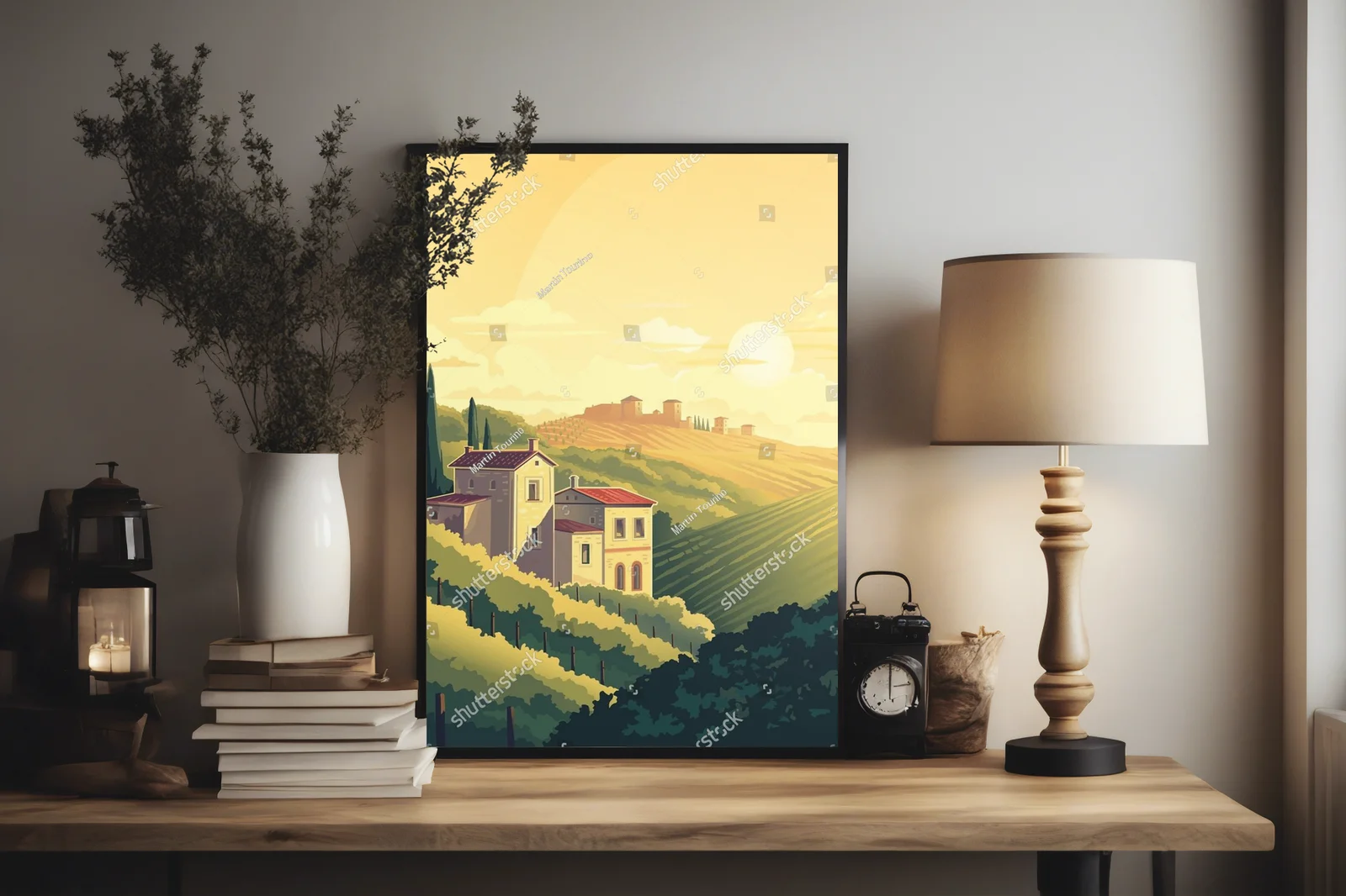 Sielski krajobraz letniego Tuscan
