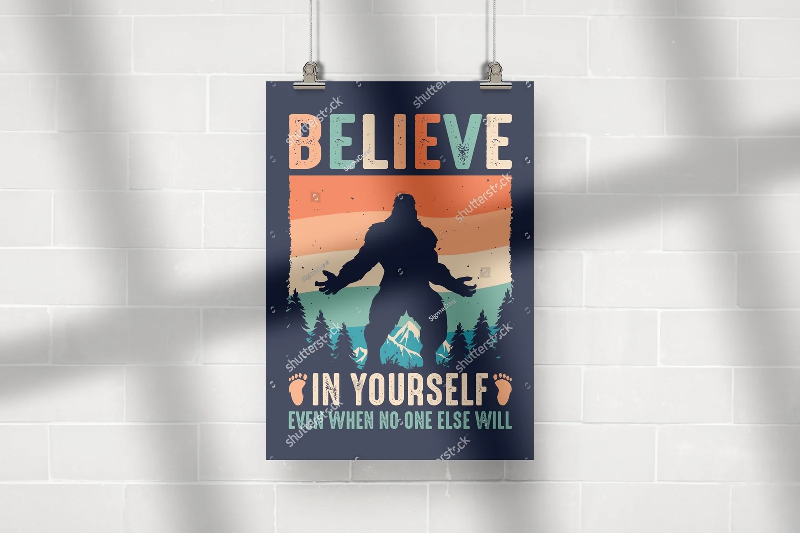 Odwaga w lesie: Bigfoot na t-shircie