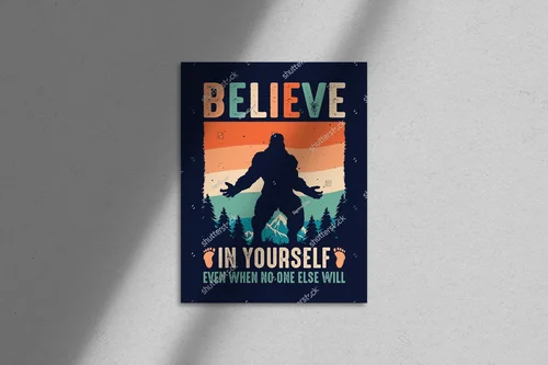 Odwaga w lesie: Bigfoot na t-shircie