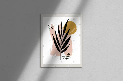 Abstrakcyjna kompozycja w minimalistycznym stylu