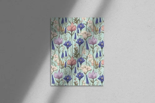 Abstrakcyjne florystyczne kompozycje w pastelowych tonach