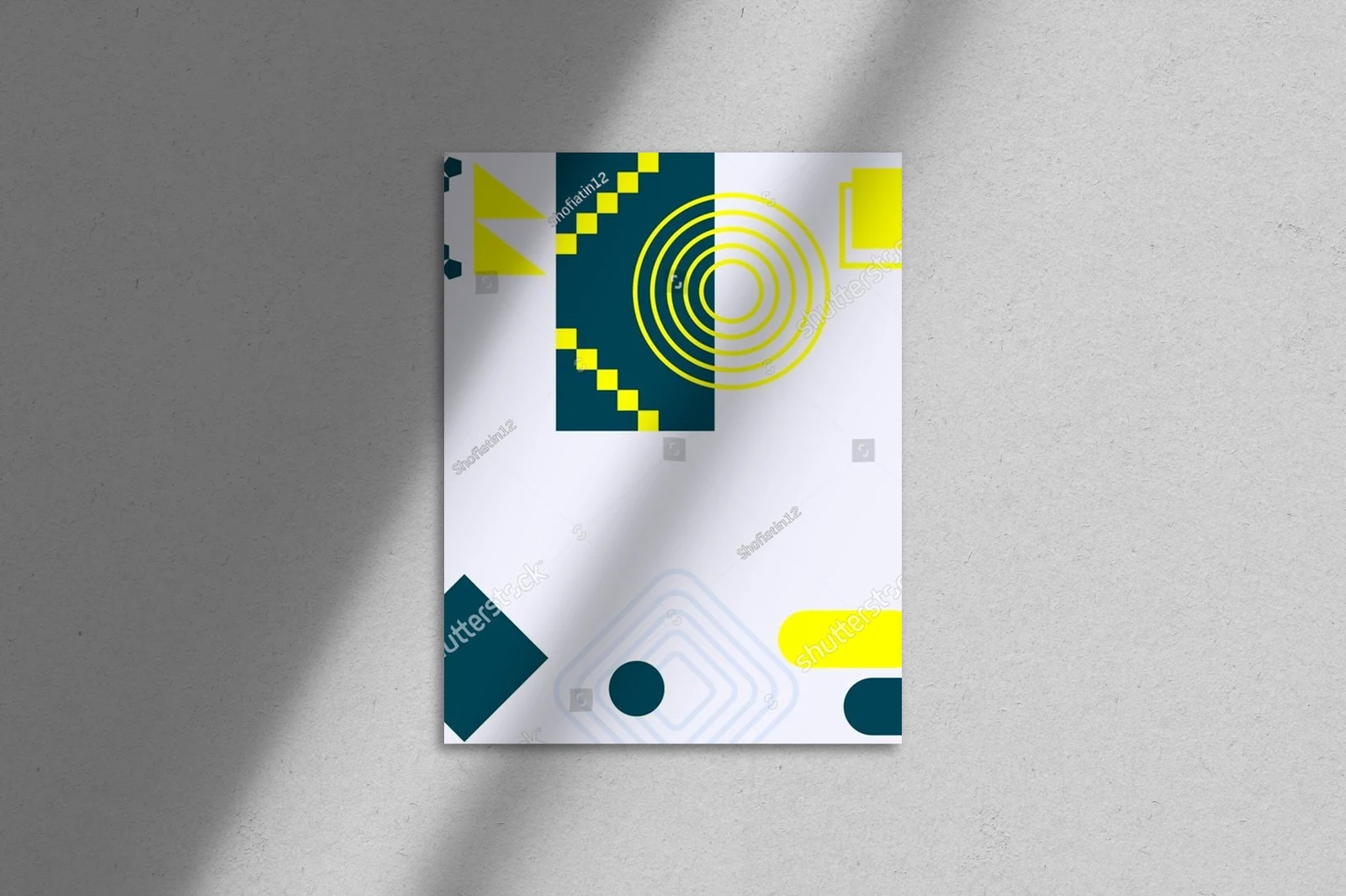 Nowoczesna geometria w pastelowych odcieniach