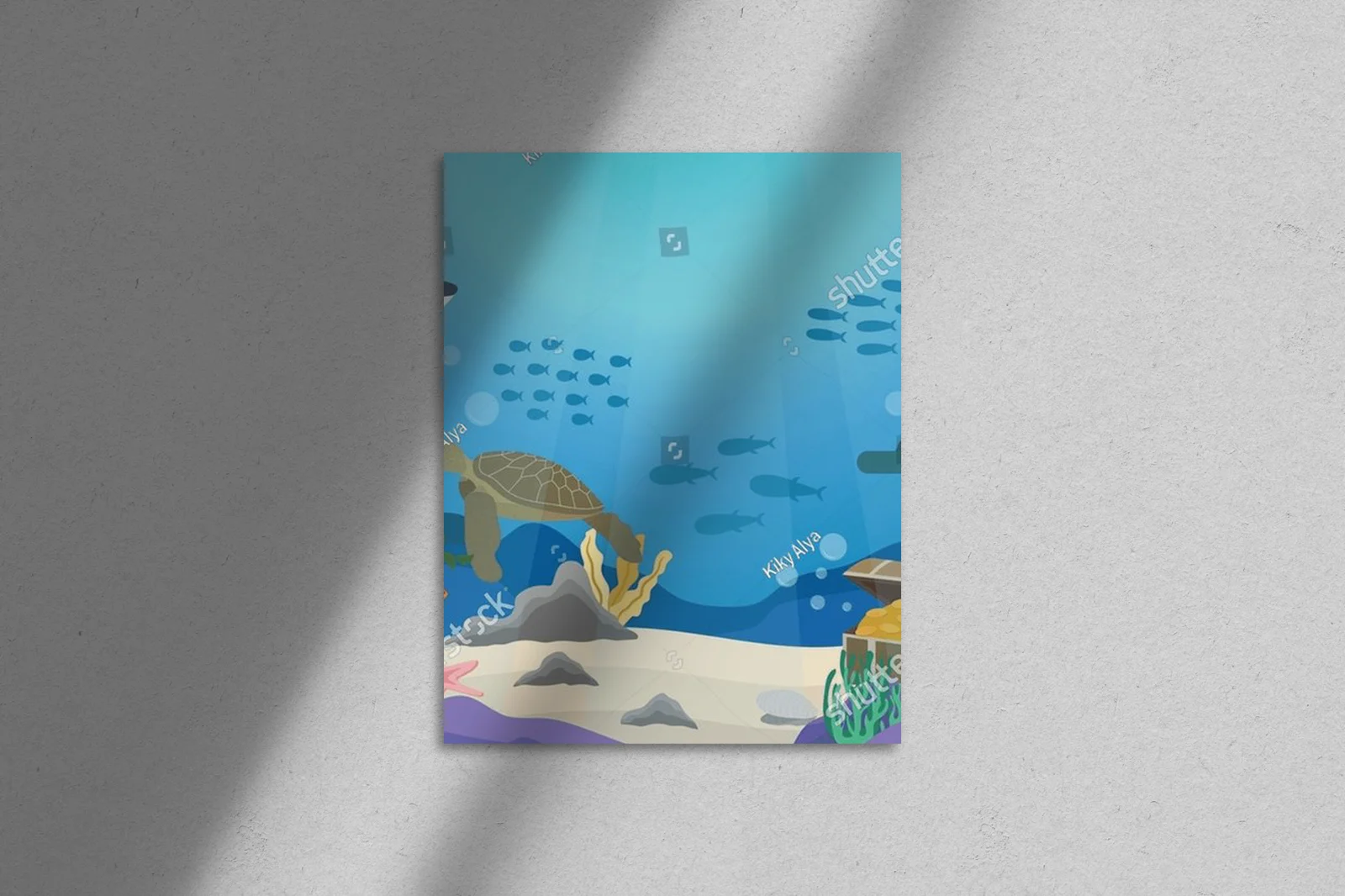 Podwodne krainy: tajemnice oceanu w pastelowych tonach