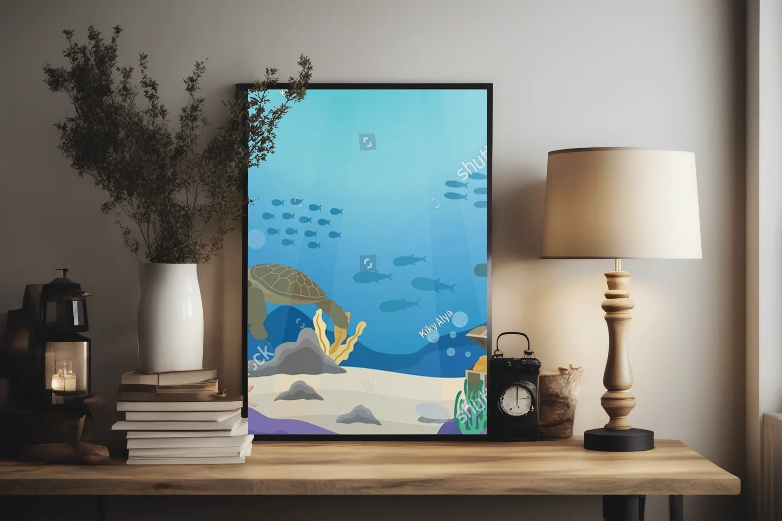 Podwodne krainy: tajemnice oceanu w pastelowych tonach