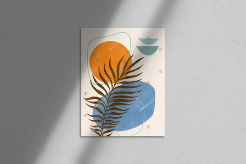 Minimalistyczna kompozycja w pastelowych barwach