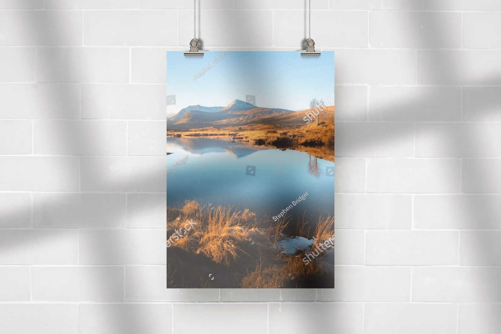 Złote światło nad spokojnym Rannoch Moor