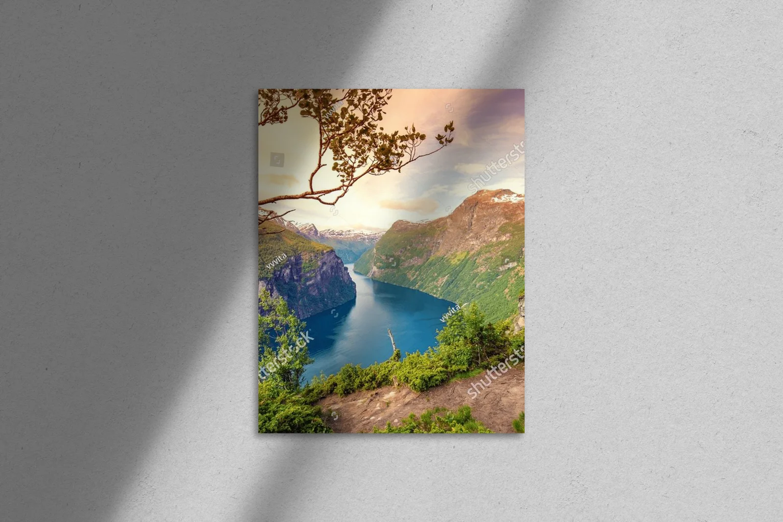 Magiczne widoki Geirangerfjord w pastelowych odcieniach