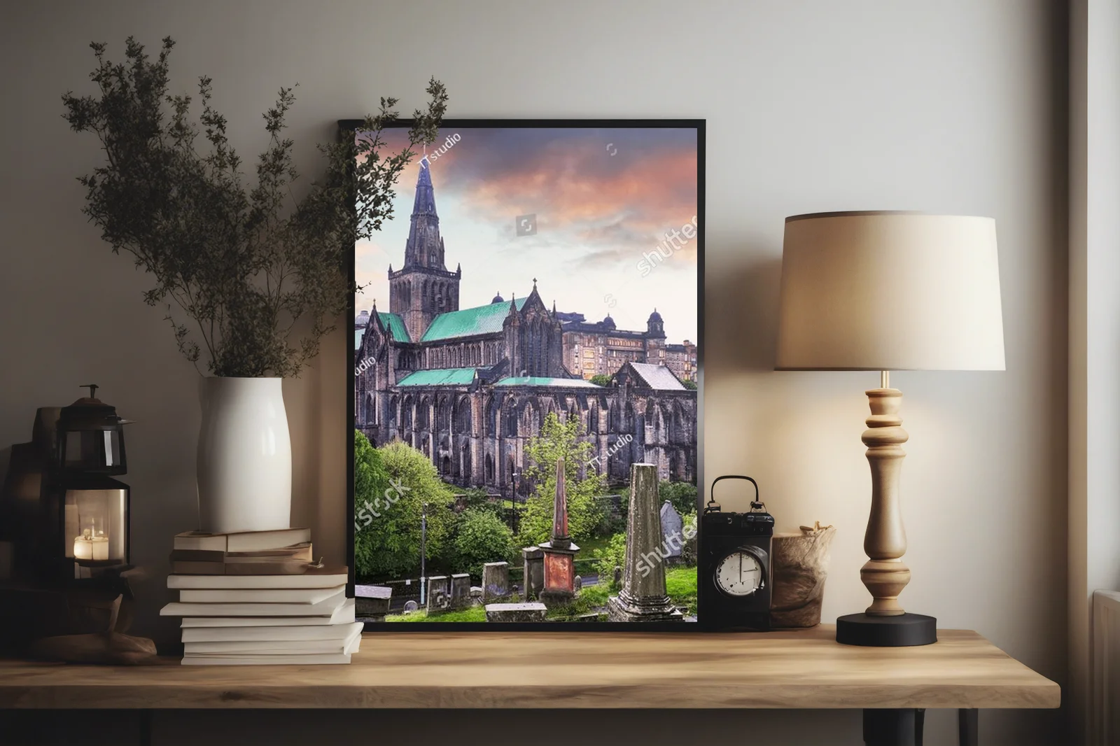 Cudowna architektura Glasgow z jasnym tonem