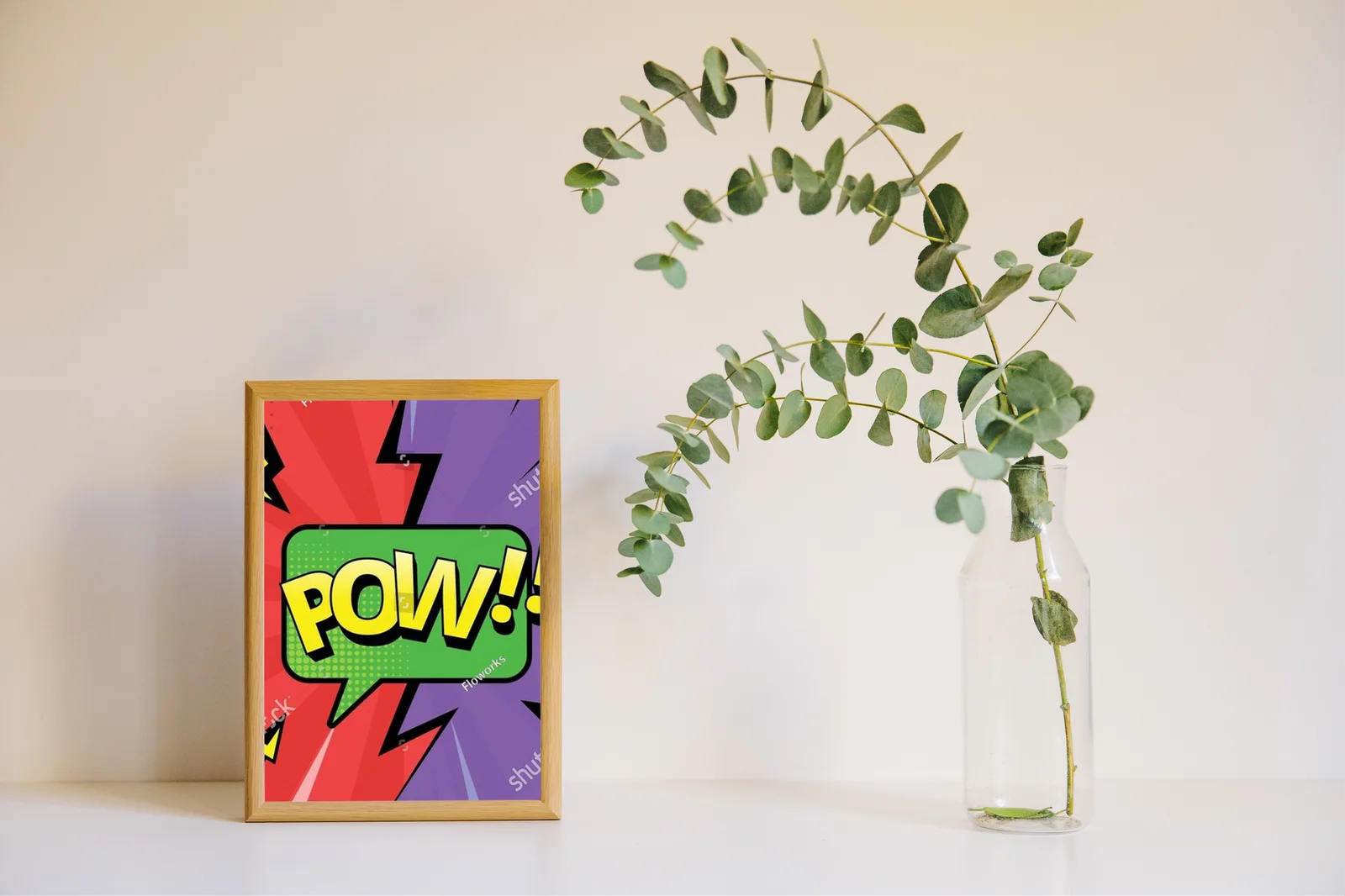 Energetyczny wybuch kolorów w stylu pop art