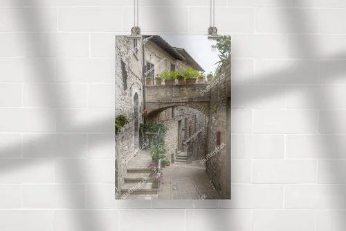 Urok średniowiecznego Spello w Umbria