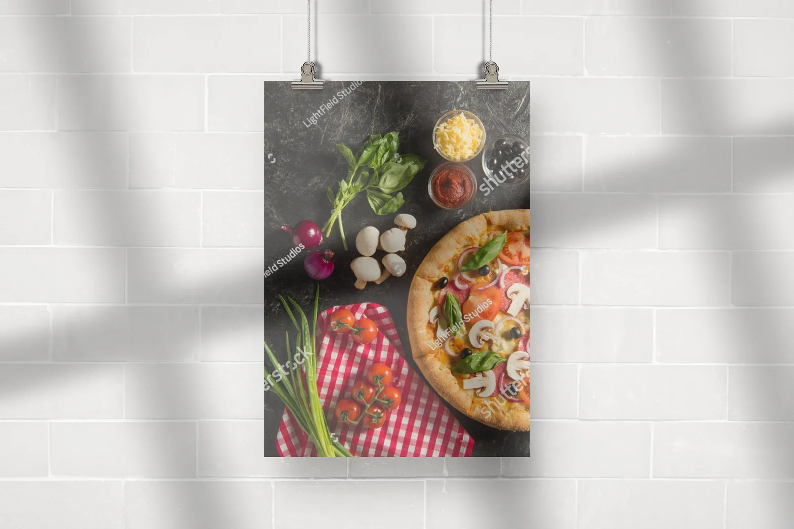 Zmysłowa włoska pizza w intensywnych barwach