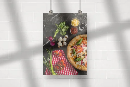 Zmysłowa włoska pizza w intensywnych barwach