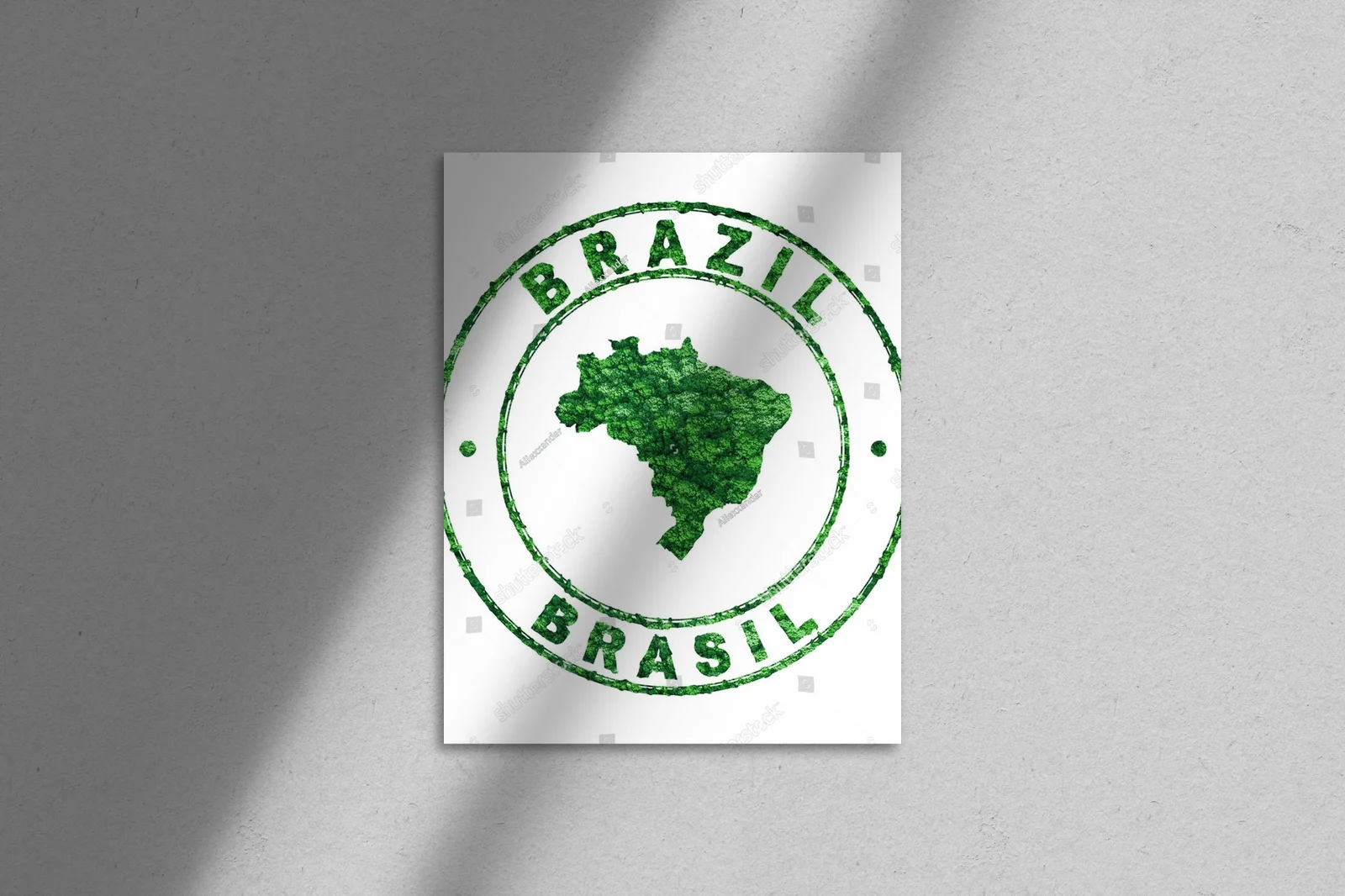 Nostalgiczna mapa Brazylii jako symbol zrównoważonego rozwoju