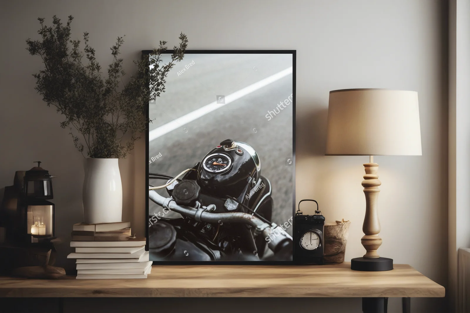 Nostalgiczna elegancja retro motorbike