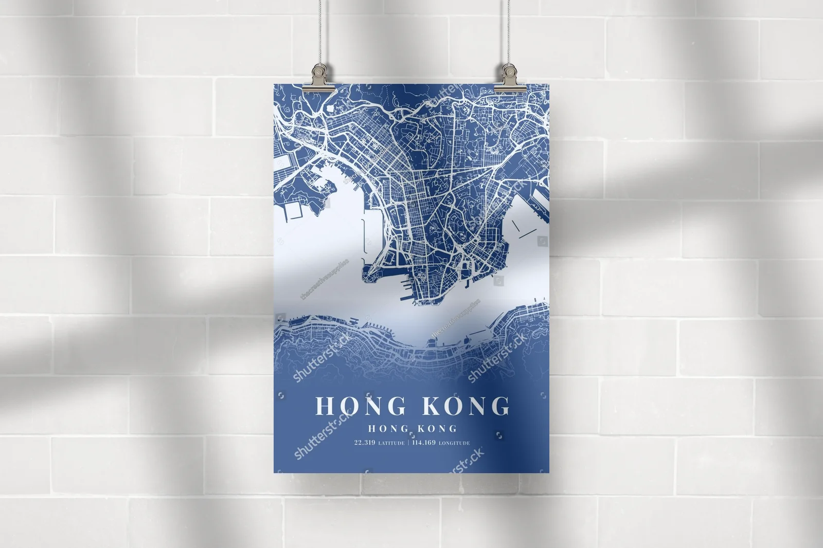 Niebieskie piękno Hongkongu w eleganckiej aranżacji