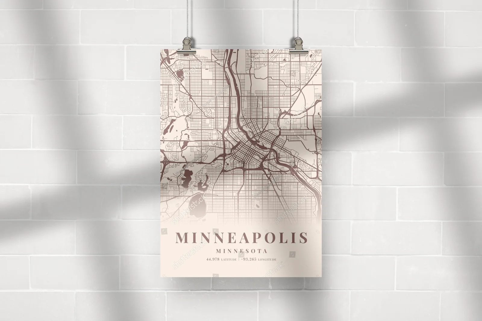 Zachwycający krajobraz Minneapolis w kremowych tonach