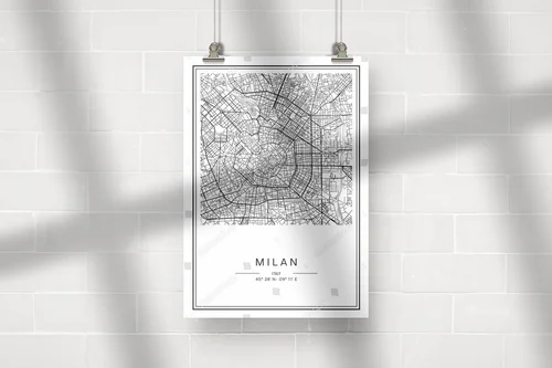 Milan w czerni i bieli: elegancka wizja miasta
