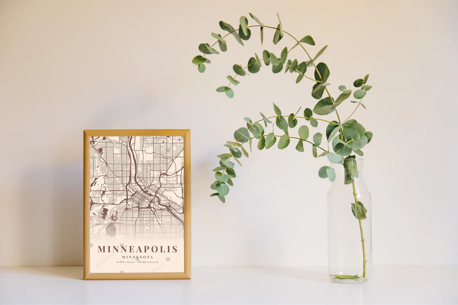 Zachwycający krajobraz Minneapolis w kremowych tonach