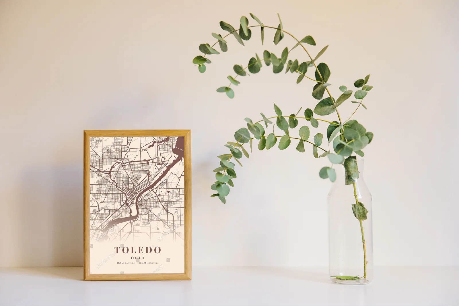 Toledo w kremowych odcieniach - mapa miasta