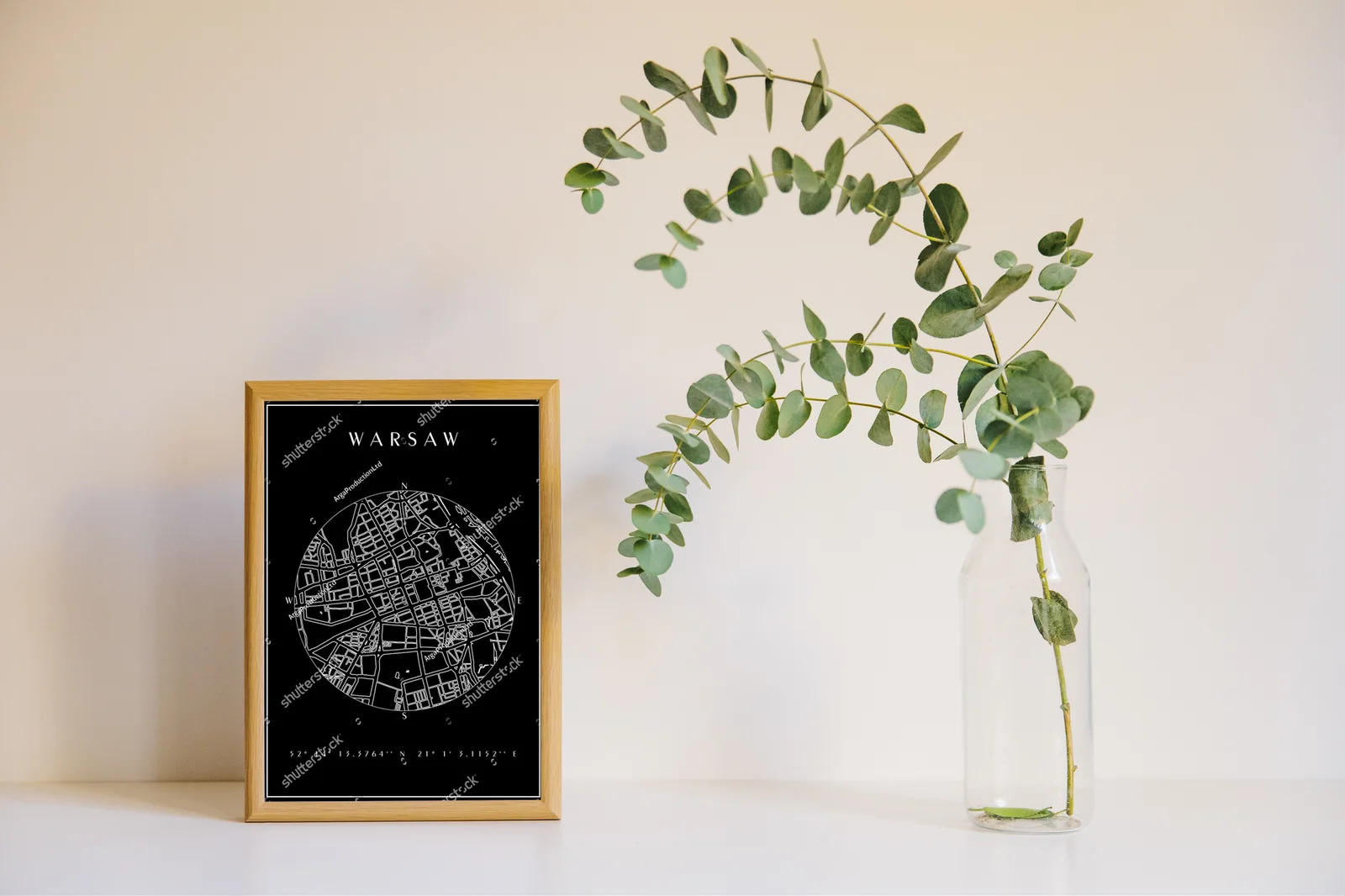 Warszawska mapa czerni i bieli – elegancja w detalu
