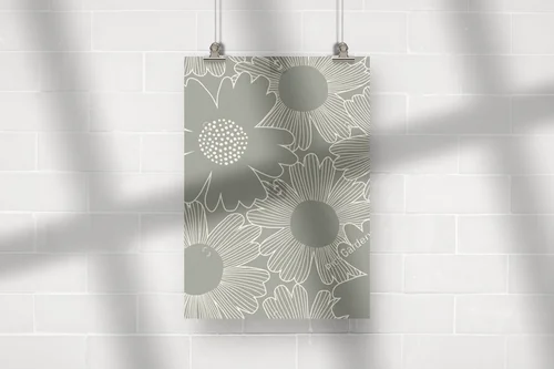 Elegancka kompozycja botaniczna w szaro-zieleni