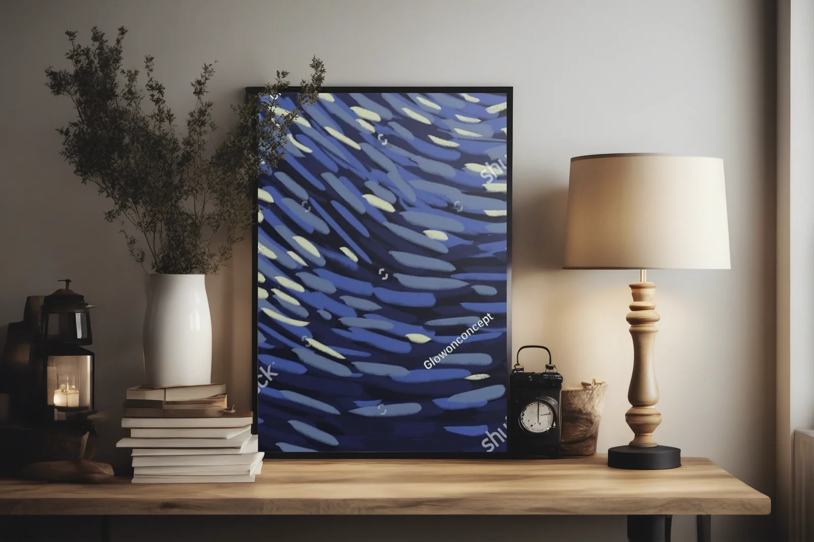 Nocne niebo w stylu Van Gogha pełne gwiazd