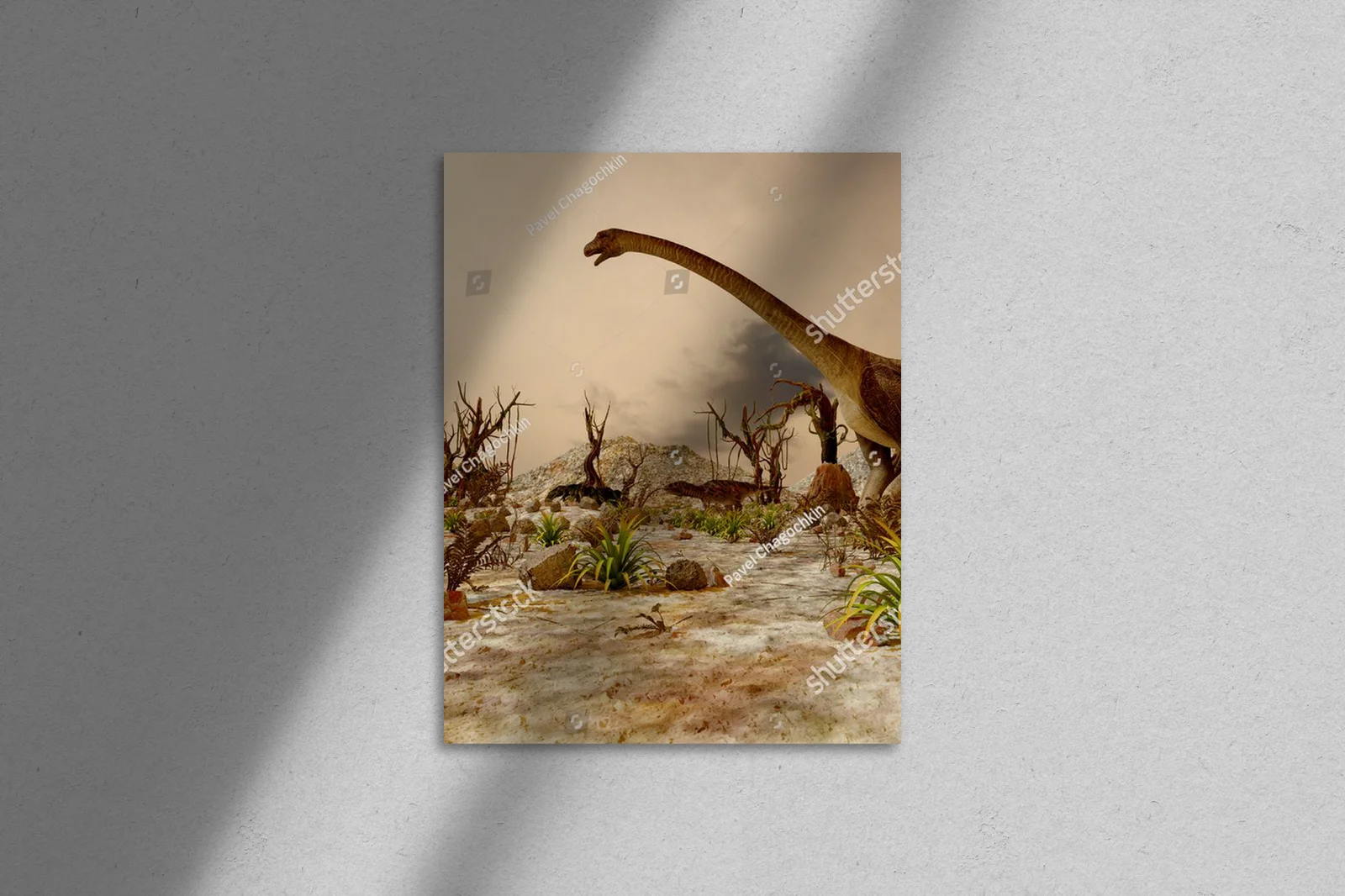 Prehistoryczna dżungla pełna dinozaurów