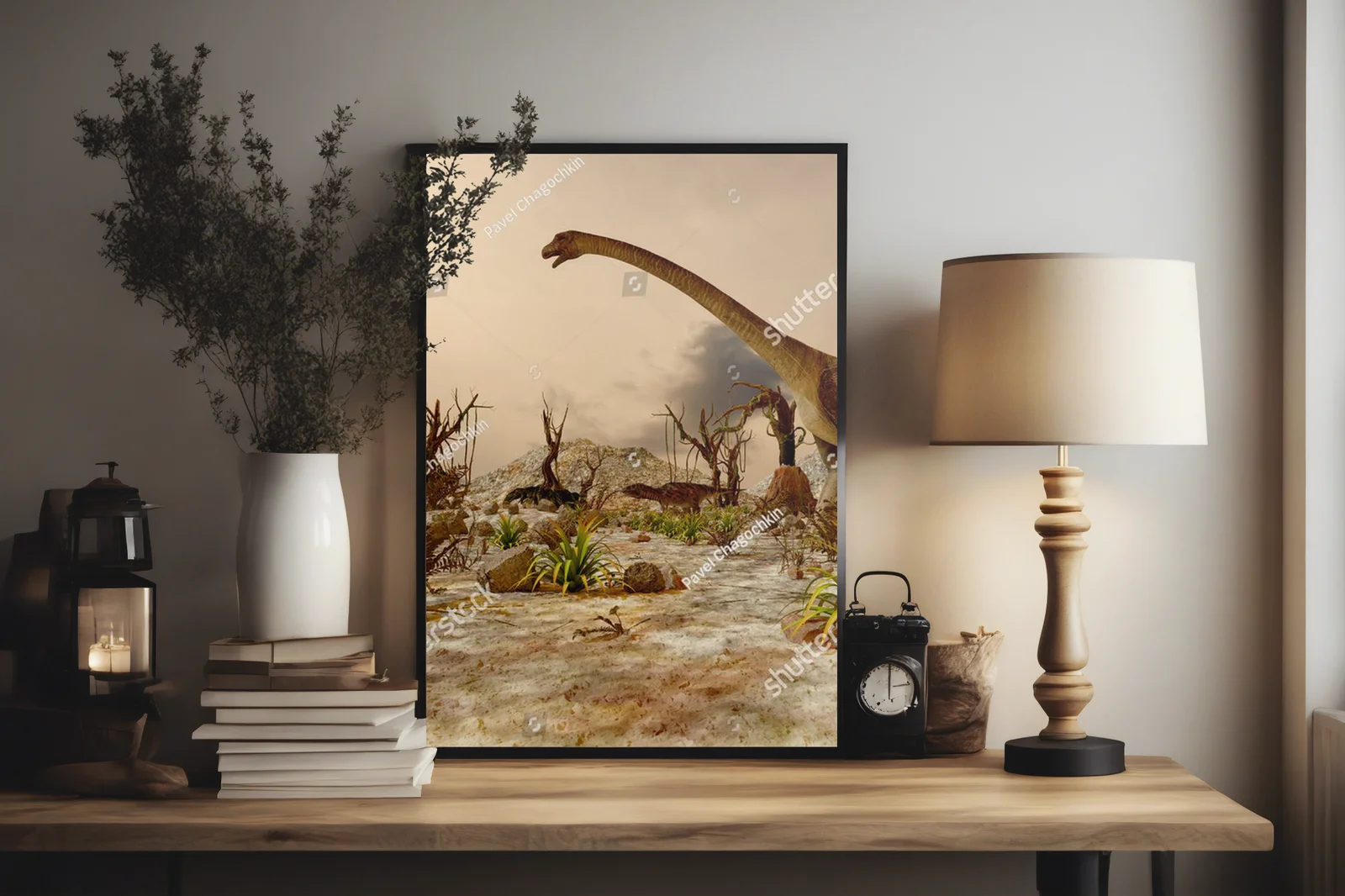 Prehistoryczna dżungla pełna dinozaurów