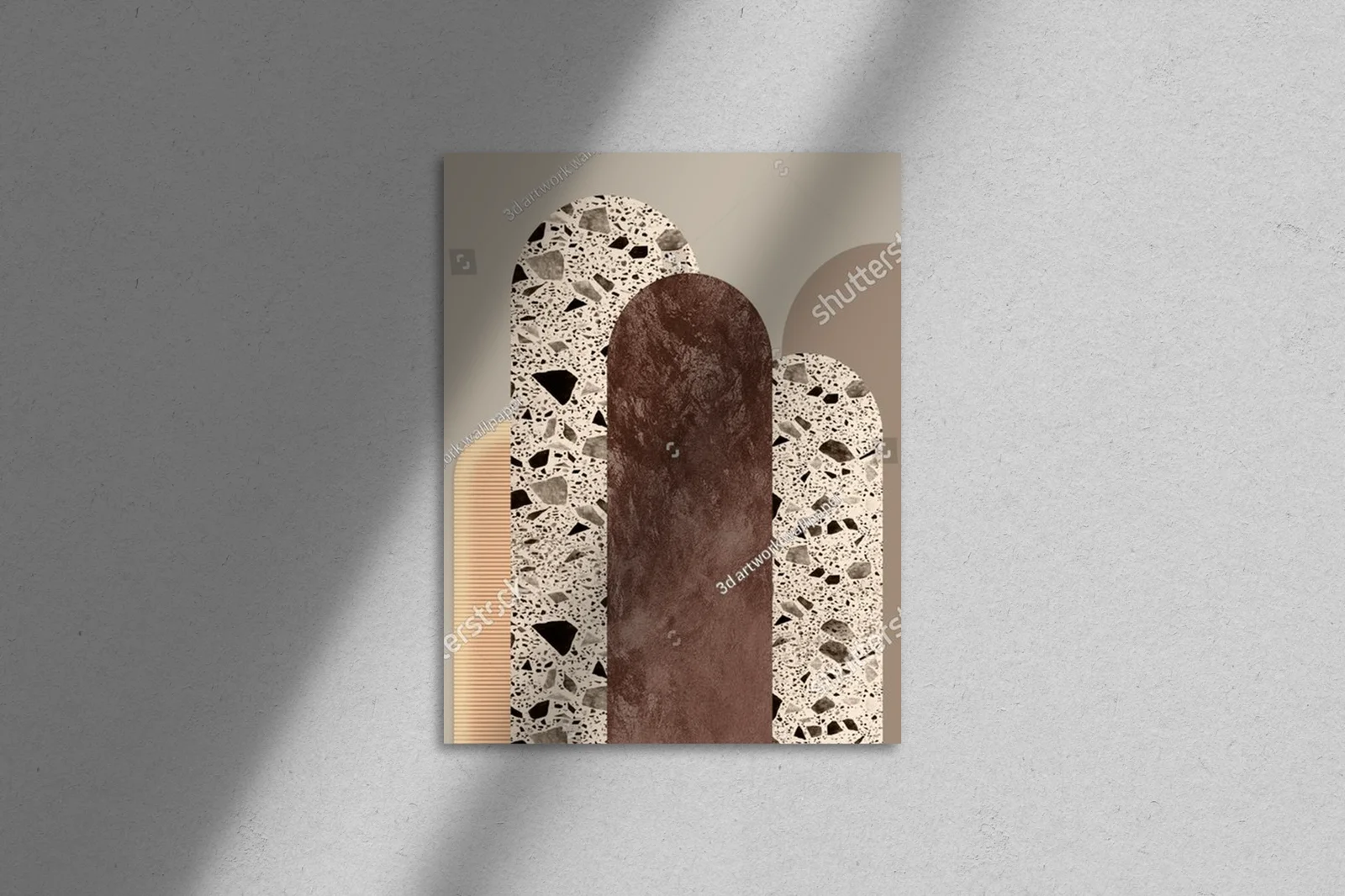 Elegancka geometria w odcieniach jasnej marmuru