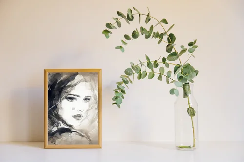 Elegancki portret kobiet w akwarelowych barwach