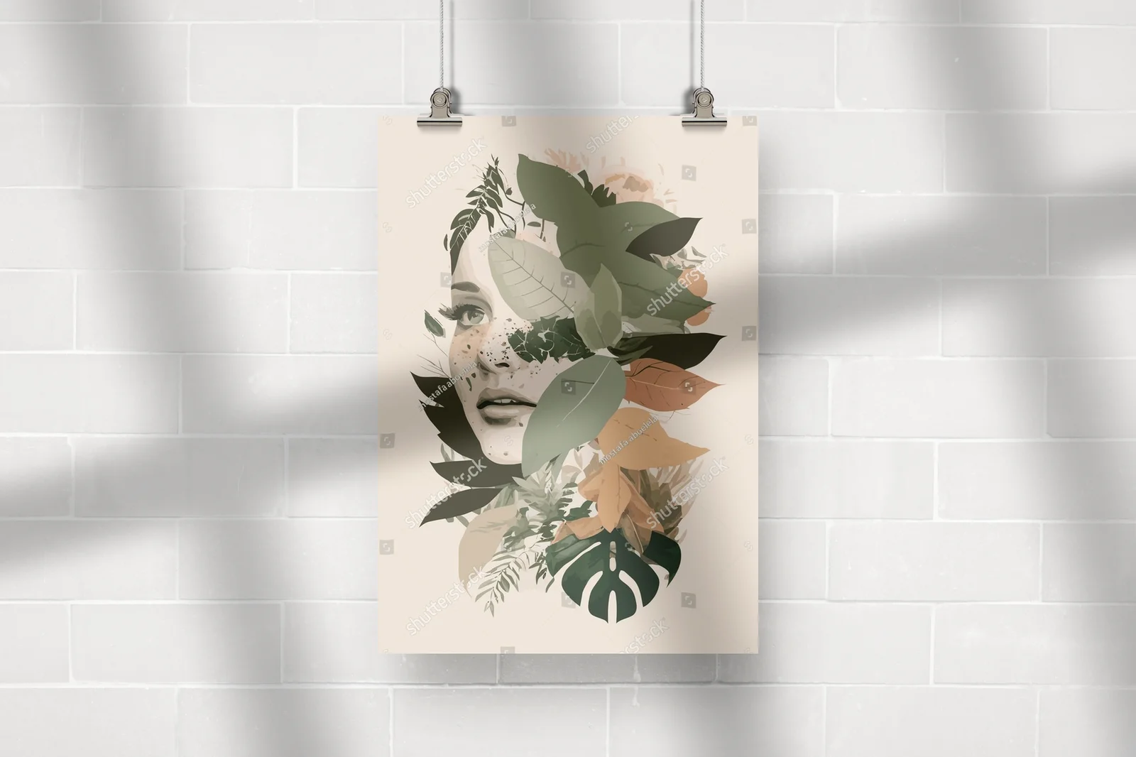 Botaniczna kompozycja w stylu boho