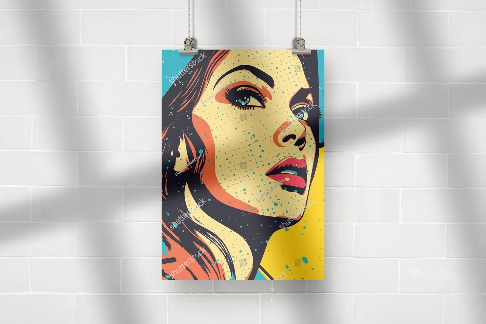 Zachwycająca dziewczyna w stylu pop art