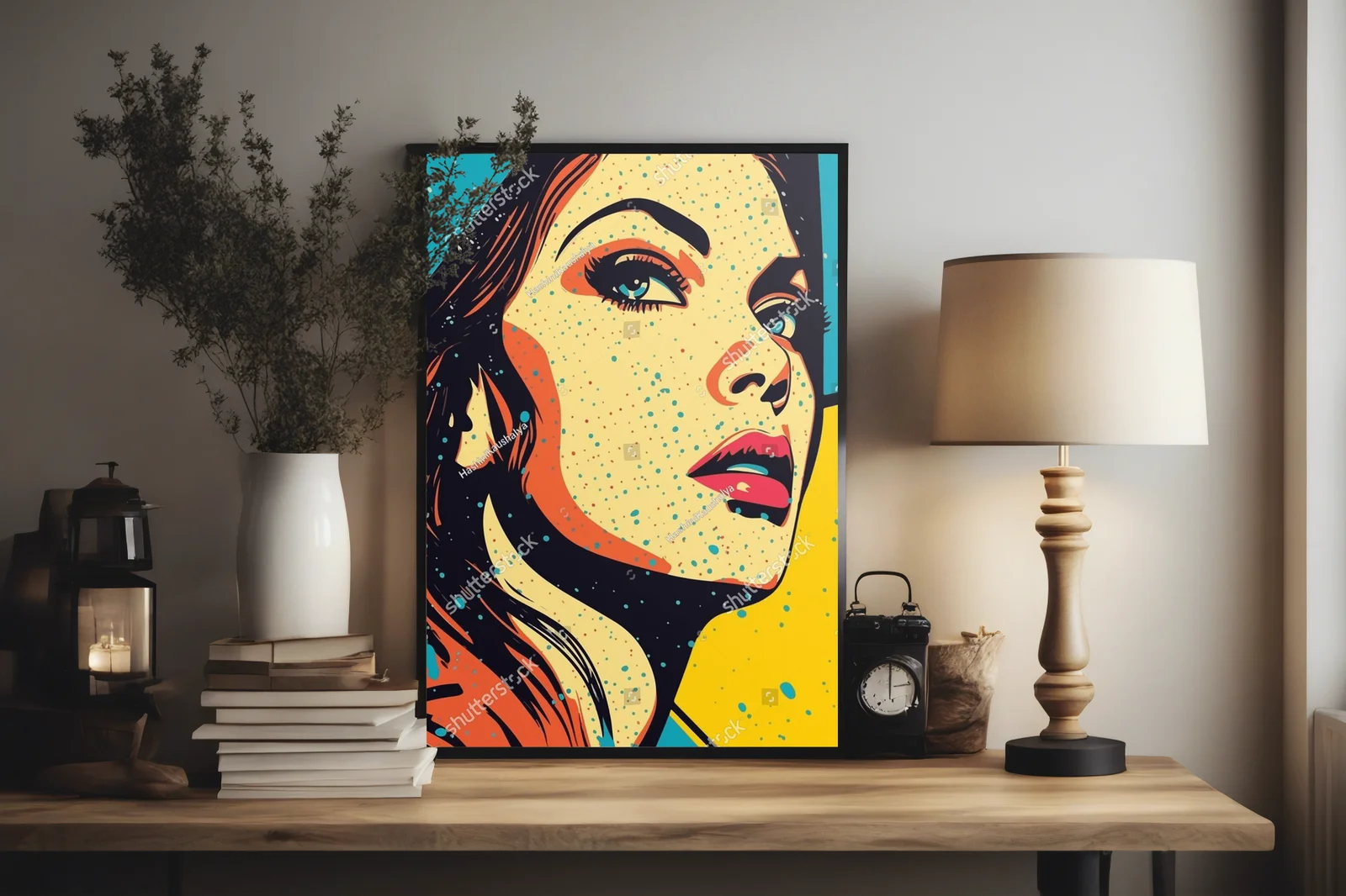 Zachwycająca dziewczyna w stylu pop art