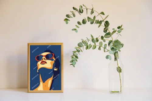 Stylowy portret młodej kobiety w finezyjnych odcieniach