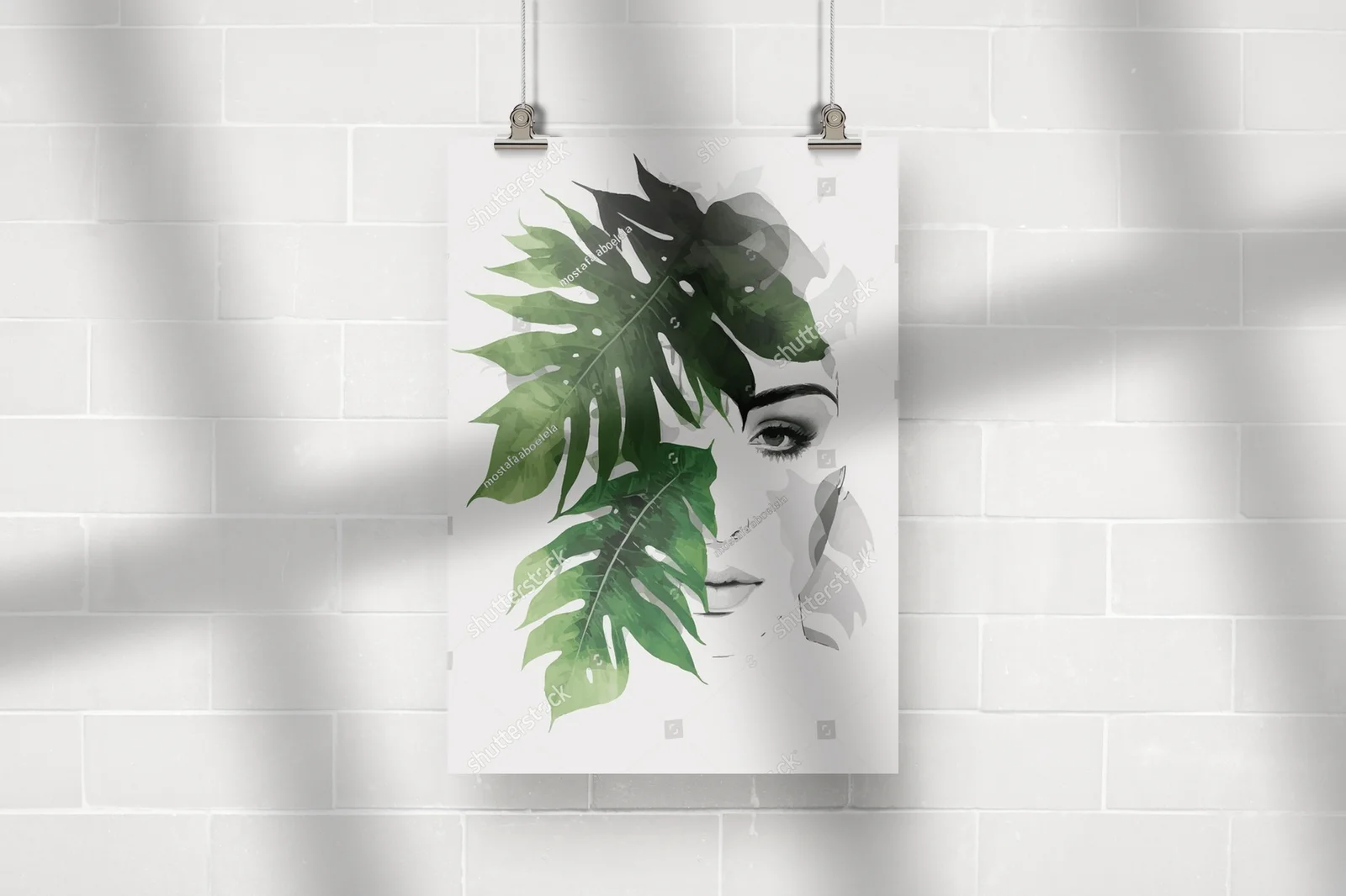 Botaniczna kompozycja w minimalistycznym stylu boho