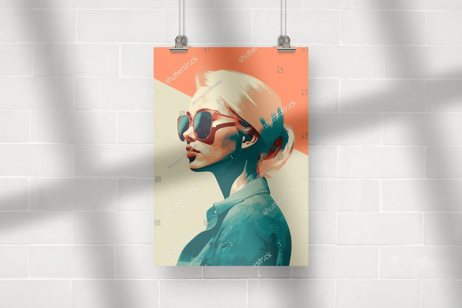 Stylowy portret w retro kolorach
