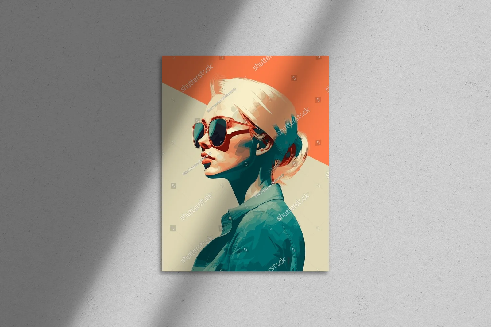 Stylowy portret w retro kolorach