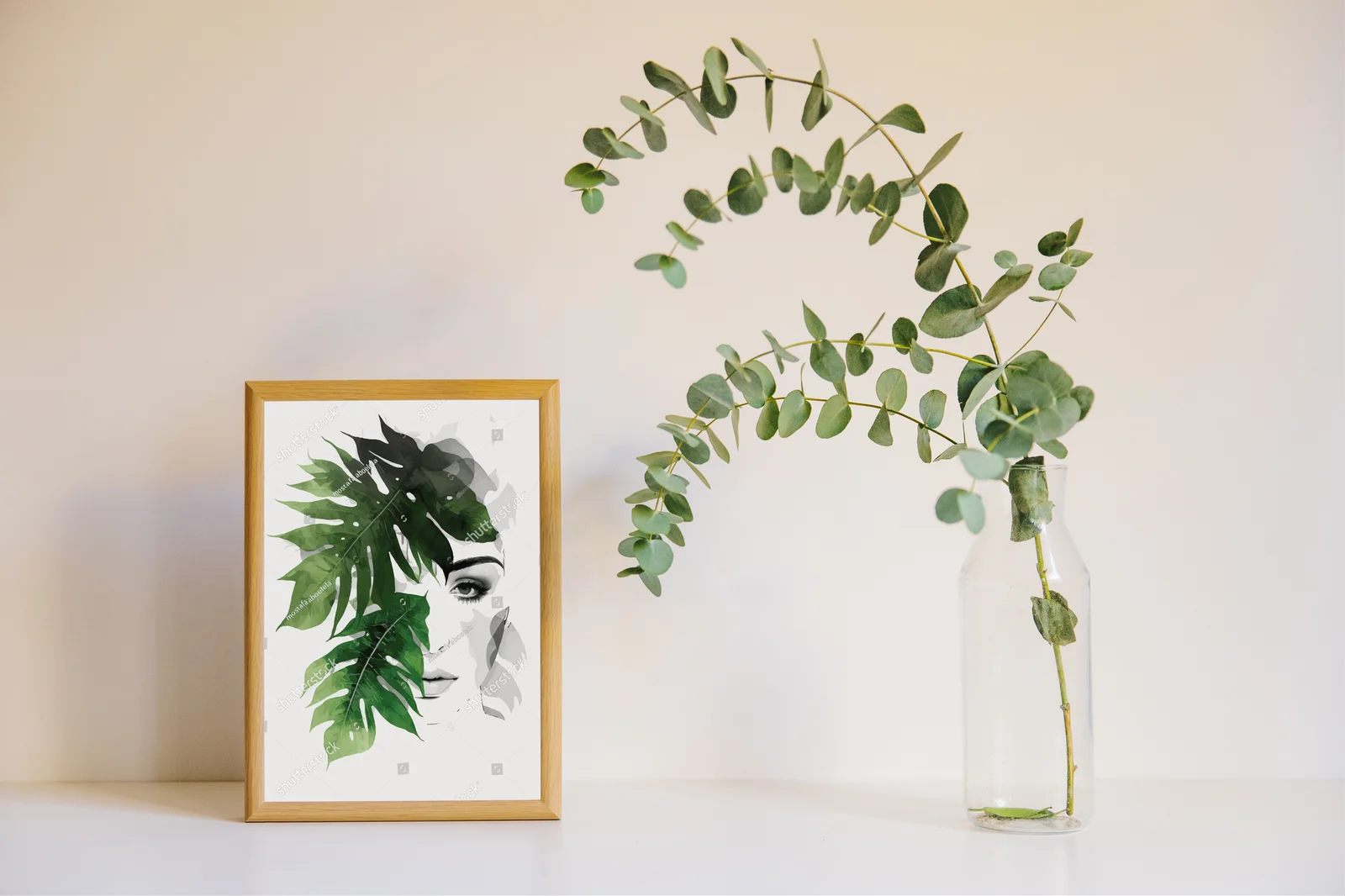 Botaniczna kompozycja w minimalistycznym stylu boho