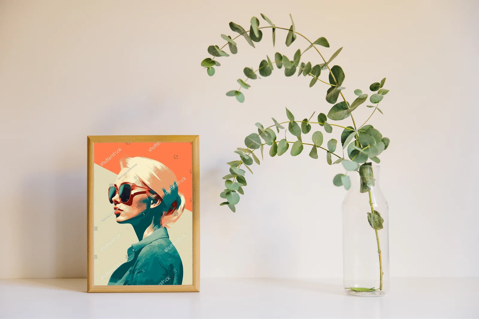 Stylowy portret w retro kolorach