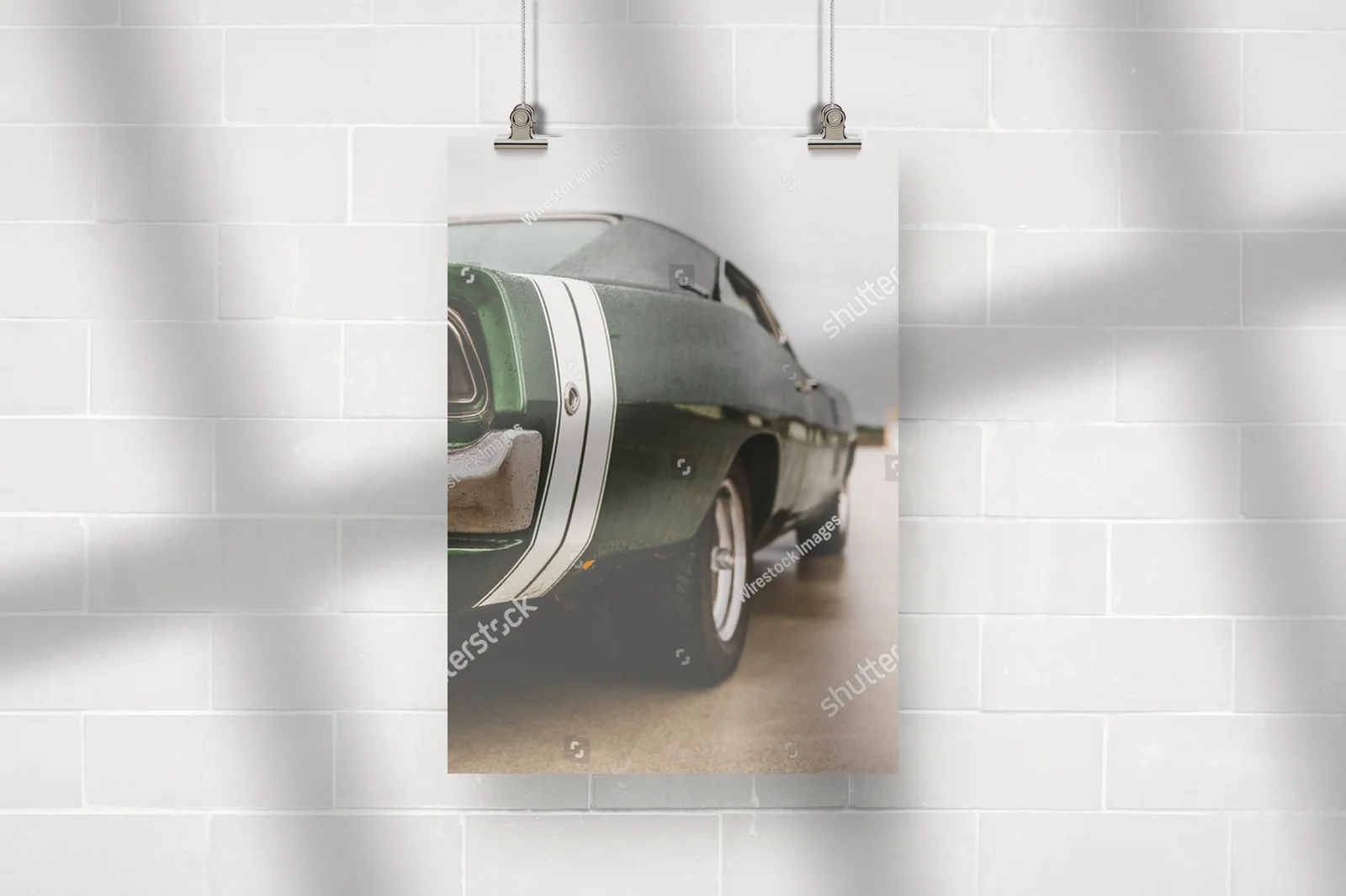 Muscle car w mrocznych odcieniach elegancji