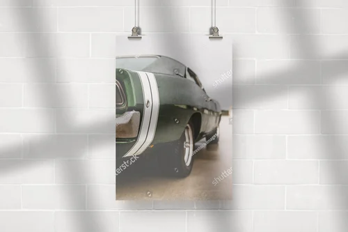 Muscle car w mrocznych odcieniach elegancji