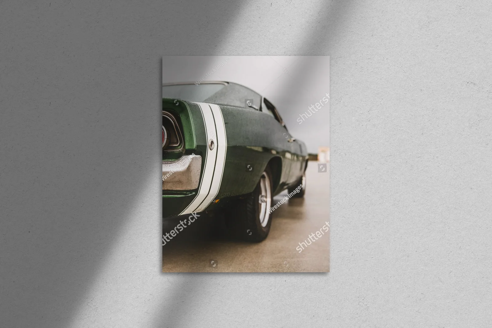 Muscle car w mrocznych odcieniach elegancji