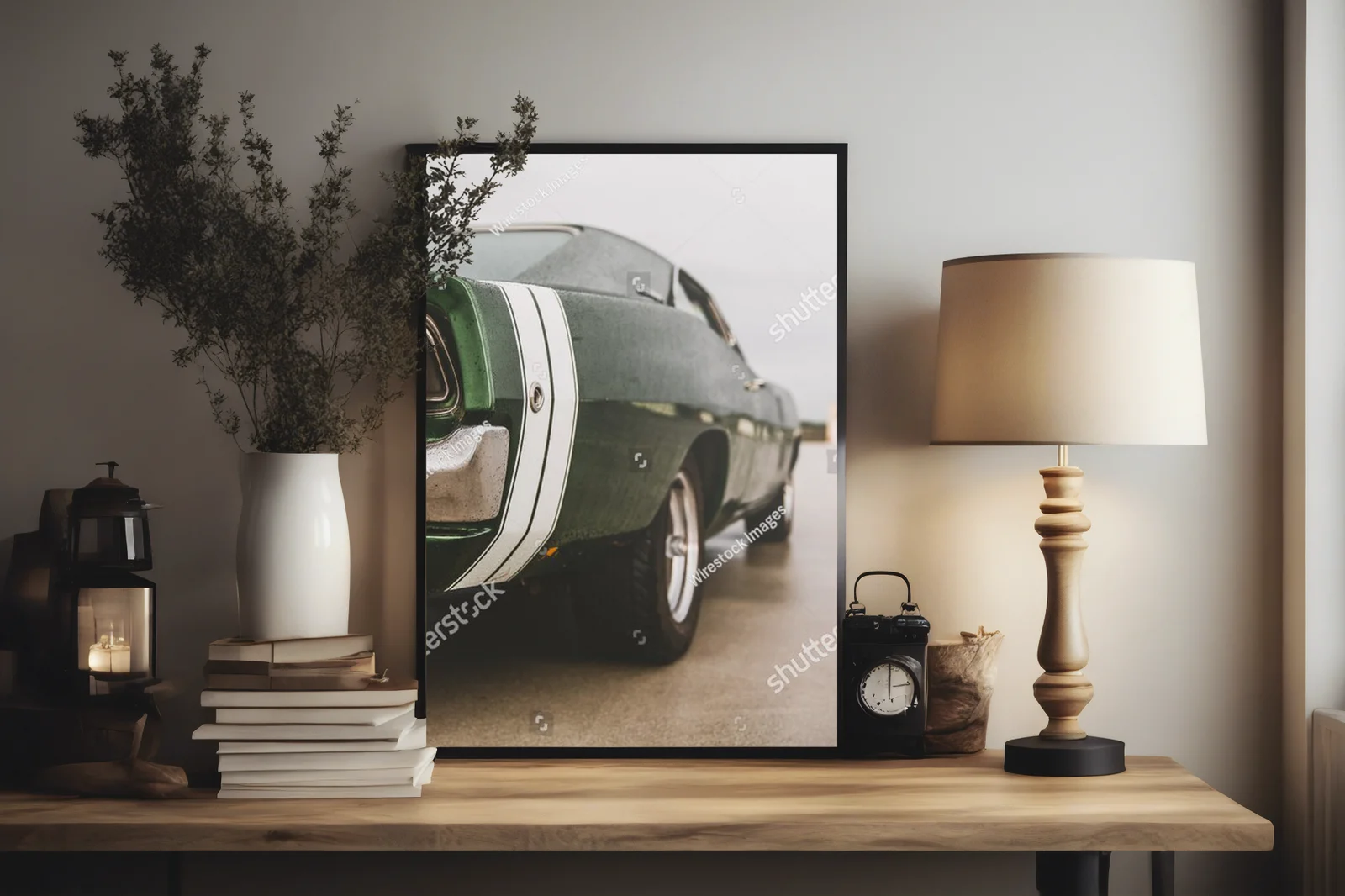 Muscle car w mrocznych odcieniach elegancji