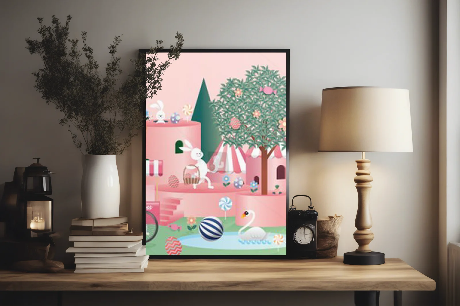 Bajkowe ilustracje wielkanocnej radości