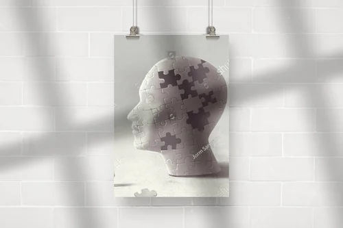Surrealistyczna kompozycja myśli i wspomnień
