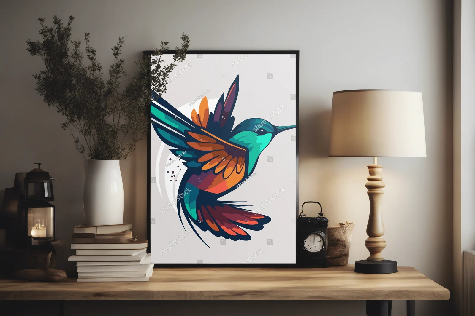 Kolorowe kolibry w dynamicznych kompozycjach