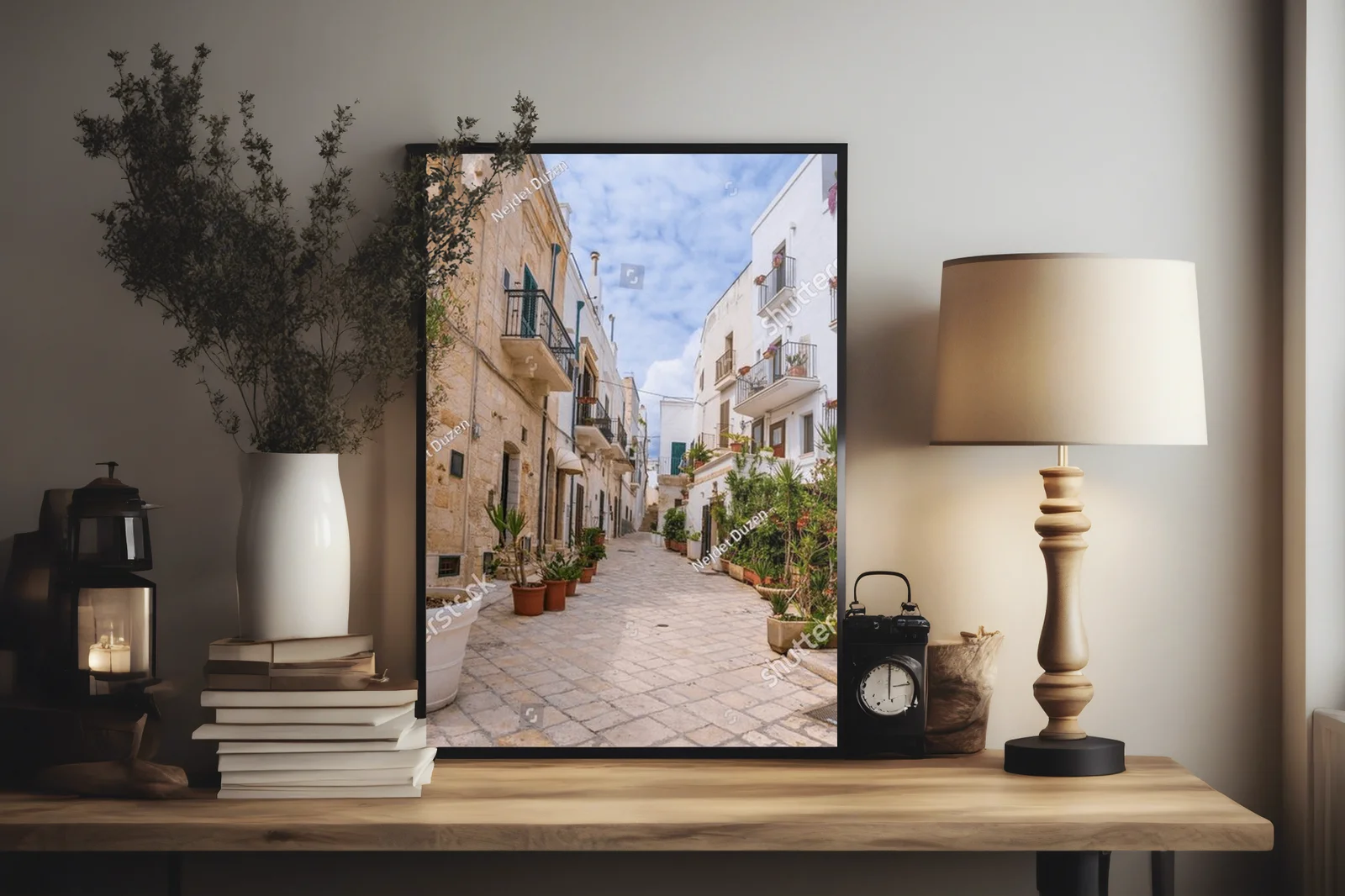 Malowniczy widok ulic Polignano a Mare