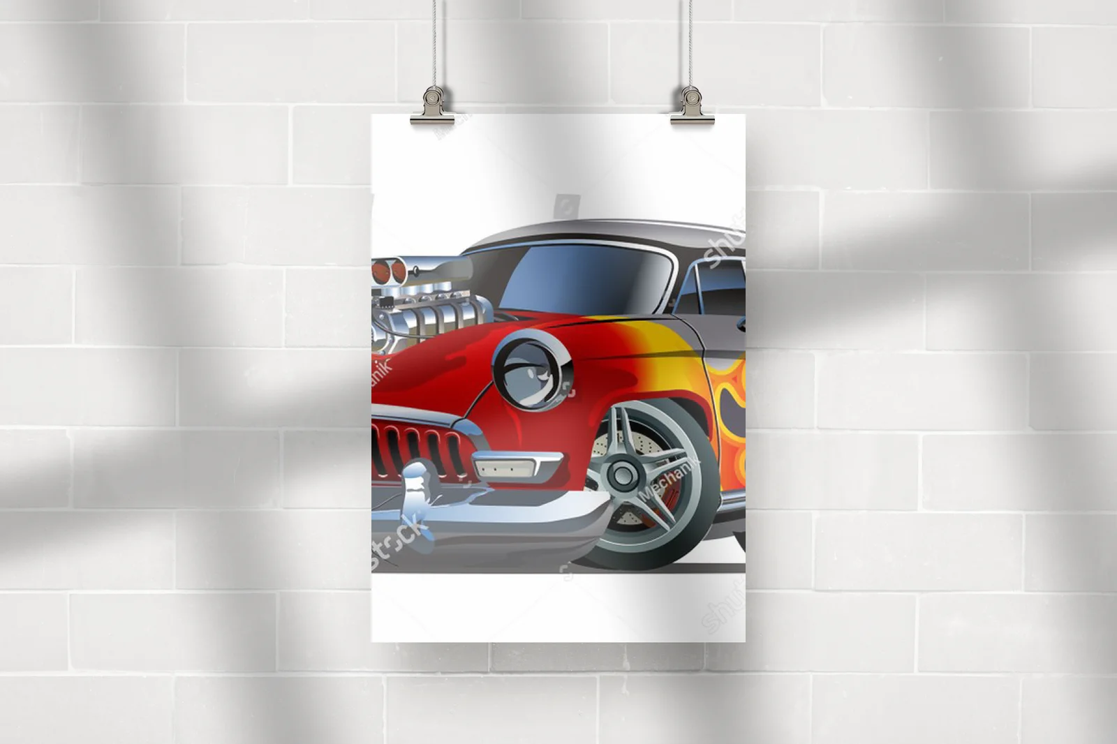 Retro hot rod w pikantnych kolorach