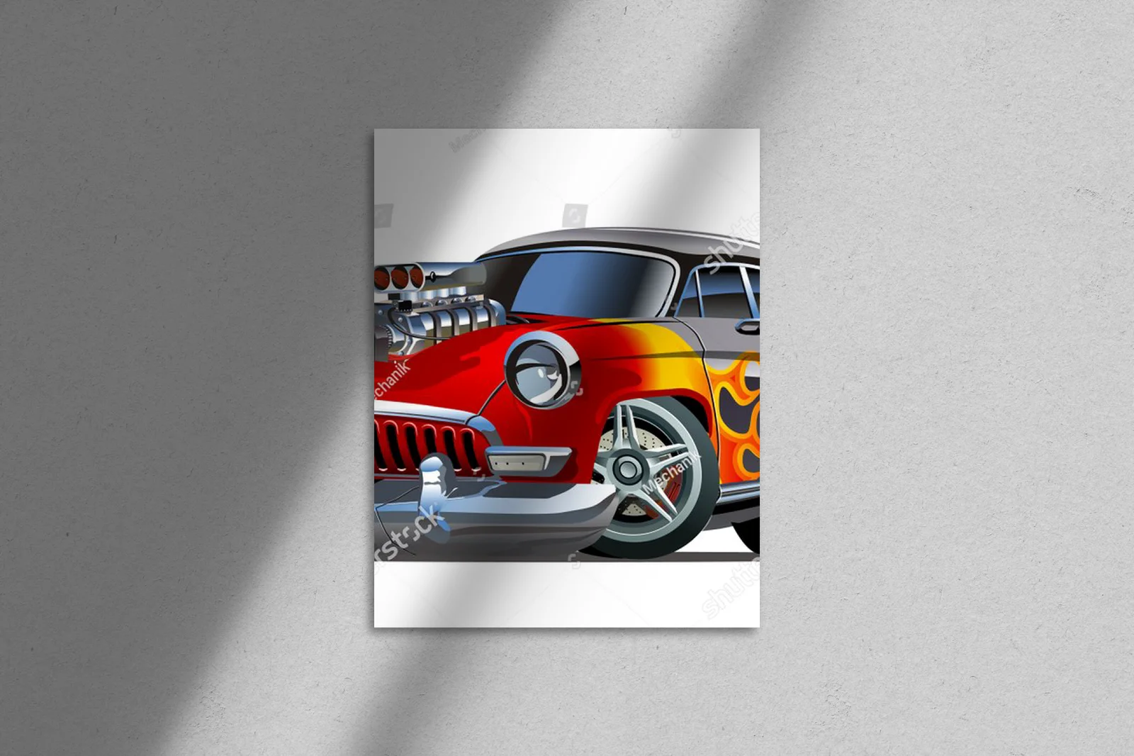 Retro hot rod w pikantnych kolorach